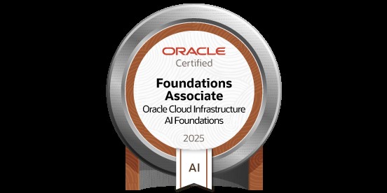 Oracle Cloud Infrastructure AI Foundations Associate certificate badge